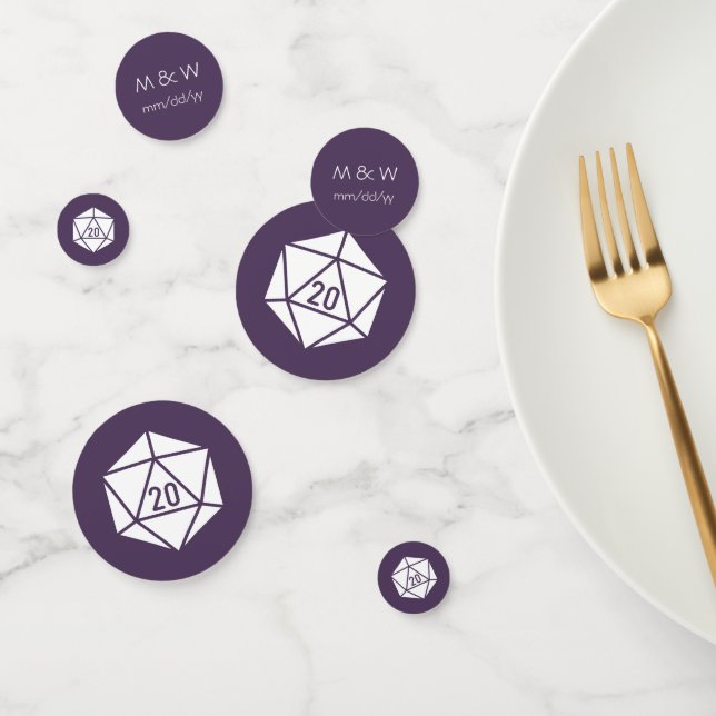 Tabletop Chic dans Confetti de table violet (Groupe)