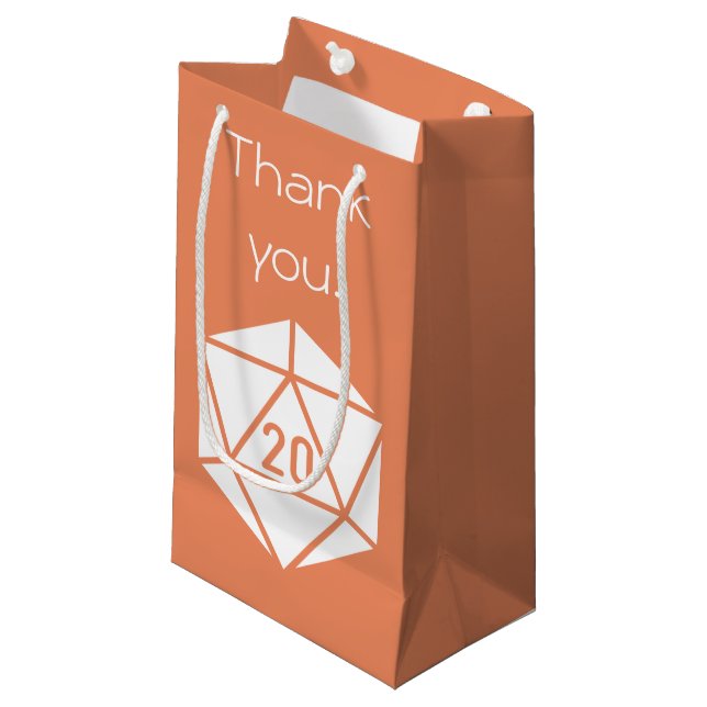 Tabletop Chic dans Coral Cadeau Sac cadeau (Devant Angle)