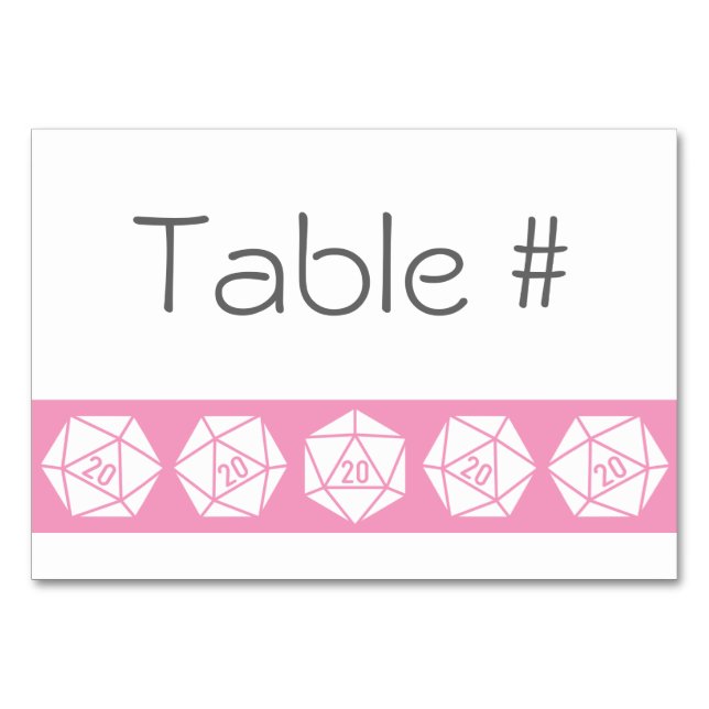 Tabletop Chic dans la carte table rose pétale (Devant)