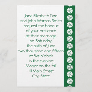 Tabletop Chic dans le Faire-part de mariage vert