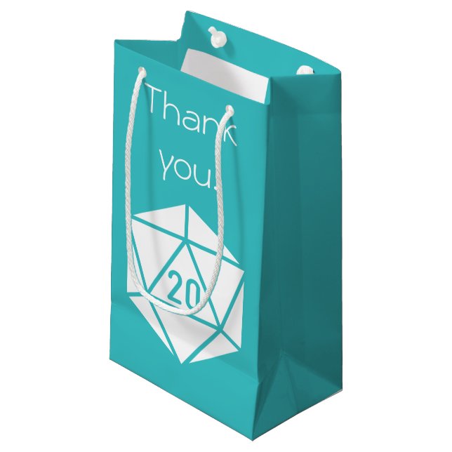 Tabletop Chic dans un sac cadeau Turquoise (Devant Angle)