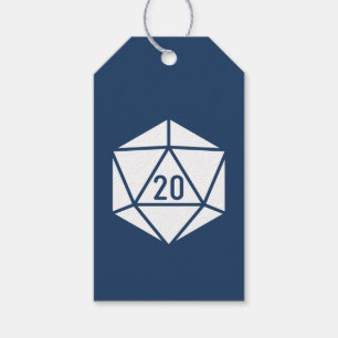 Tabletop Chic en Navy Étiquette de Cadeau
