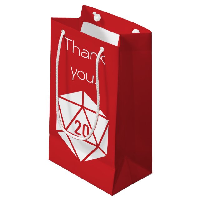 Tabletop Chic en Sac Cadeau Cerise (Devant Angle)