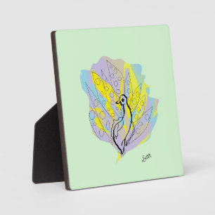 Tabletop W/Canvas : Plaque de Pecock