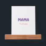 Tablette Pour Photos Mama mères heureuses rétro violet ajouter nom text<br><div class="desc">conception</div>