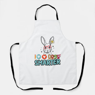 Tablier 100 Jours Filles Plus Intelligentes Mignonne Lapin