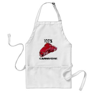 Tablier 100% mangeur de viande - CARNIVORE - customisé