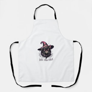 Tablier 100% Que Chat Sorcière Halloween Costume de fête s