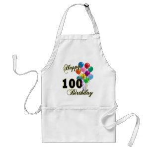 Tablier 100th cadeaux d'anniversaire et habillement