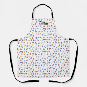 Tablier 123 chiffres Rouge Jaune Bleu