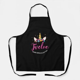 Tablier 12 Anniversaire Cadeaux de fille Unicorn 12e Birt