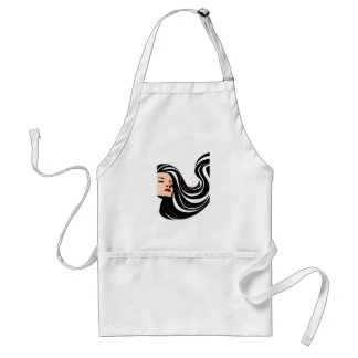 TABLIER 13386 BEAUTY SALON HAIRSTYLIST MODE FEMME LOGO