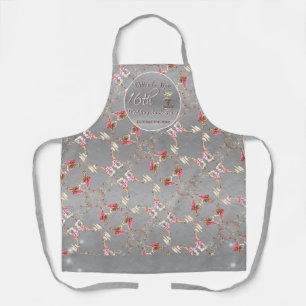 Tablier 16e anniversaire de Mariage Cire, Statice, & Perid