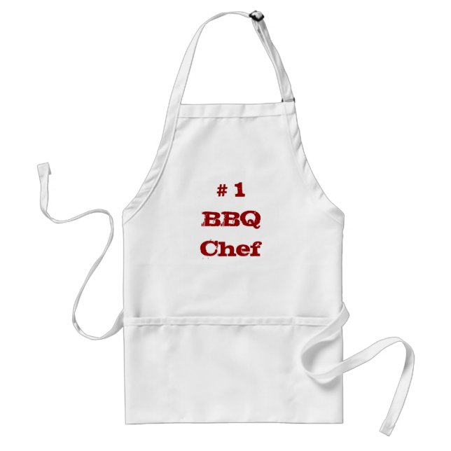 Tablier # 1 chef de BBQ (Devant)