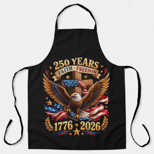 Tablier 250 Ans de Foi Liberté Aigle Patriotique