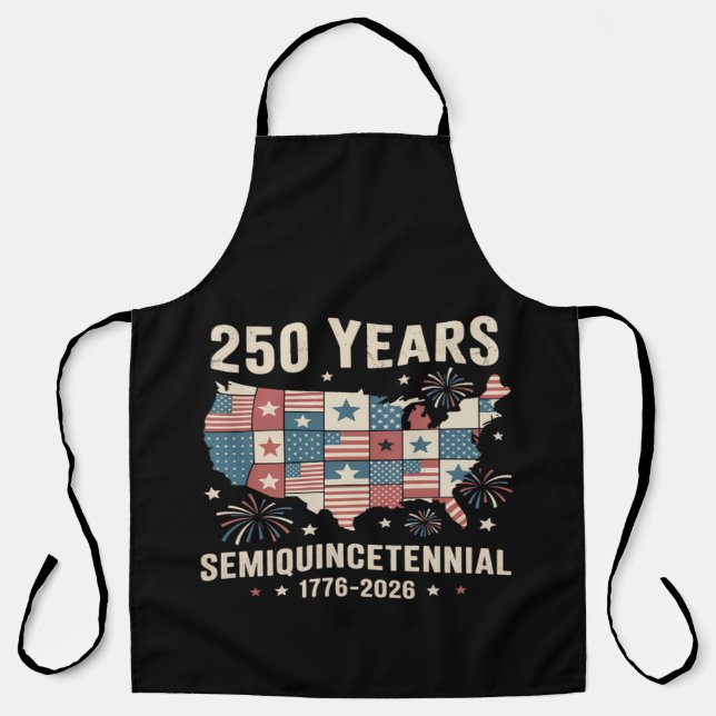 Tablier 250e anniversaire de l'indépendance des États-Unis (Recto)