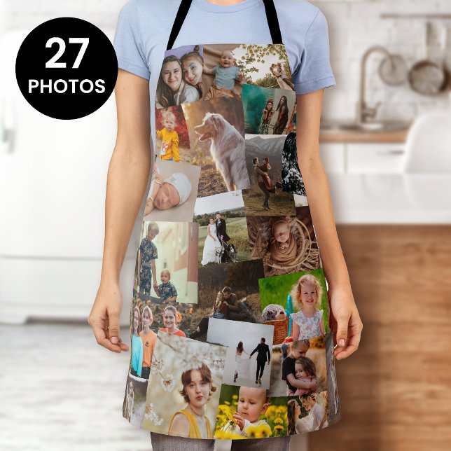 Tablier 27 Modèle de collage de photos qui se chevauchent  (Créateur téléchargé)