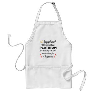 Tablier 45e anniversaire du Mariage I - Sapphire Funny Cou