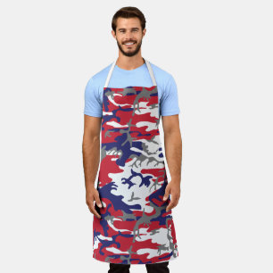 Tablier 4 juillet, Jour de l'Indépendance, Gris Camouflage