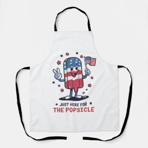 Tablier 4 juillet juste ici pour la sucette patriotique