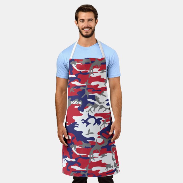 Tablier 4th of July, Independence day, Camouflage Gray (Porté)