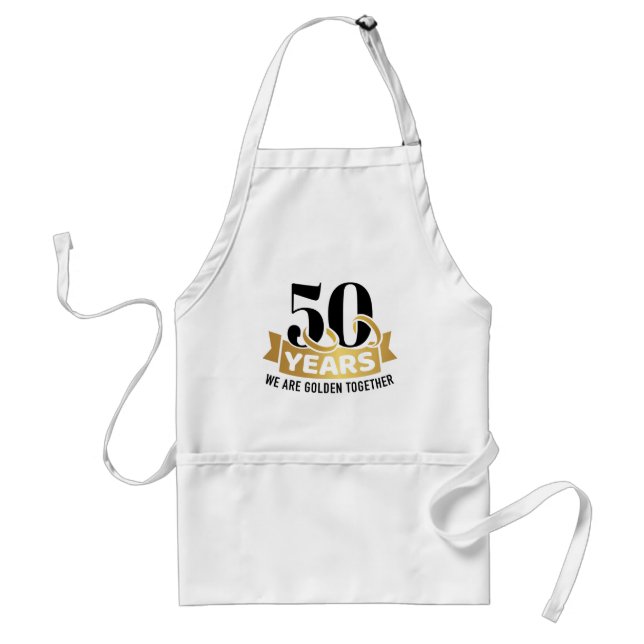 Tablier 50 ans mariage anniversaire nous dormons ensemble (Devant)