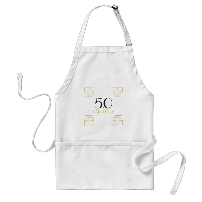 Tablier 50 et fabuleux fête d'anniversaire Art déco (Devant)