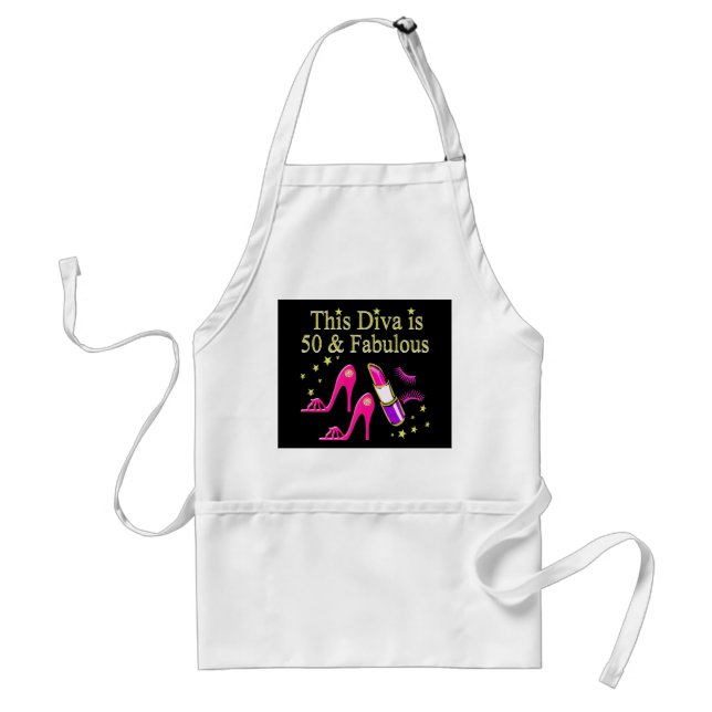 TABLIER 50 & FABULOUS DAZZLING DIVA DESIGN (Devant)