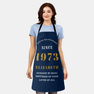 Tablier 50e anniversaire 1973 Blue Gold Lady's