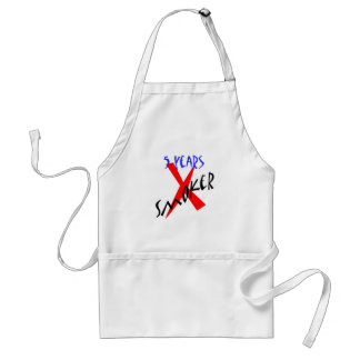 Tablier 5 ans de X-fumeur de rouge