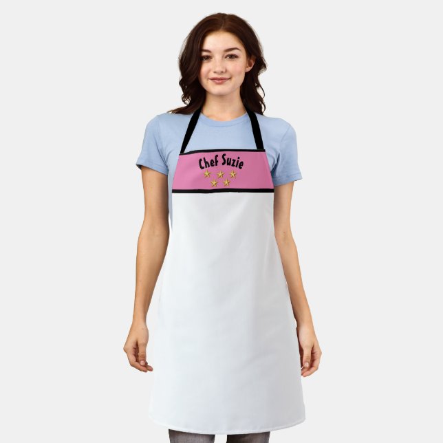 Tablier 5 étoiles Chef Parent Apron, Papa Personnalisé, Ma (Porté)