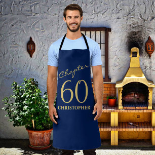 Tablier 60e anniversaire Blue Gold