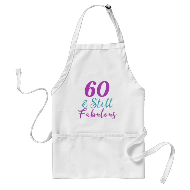 Tablier 60e anniversaire Toujours fabuleux (Devant)