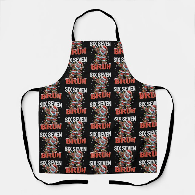 Tablier 67 Six Seven Burh Père Noël Dab Noël 6 7 Meme  (Recto)