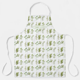 Tablier 6 HERBES FRAÎCHES Apron + Nom - grand