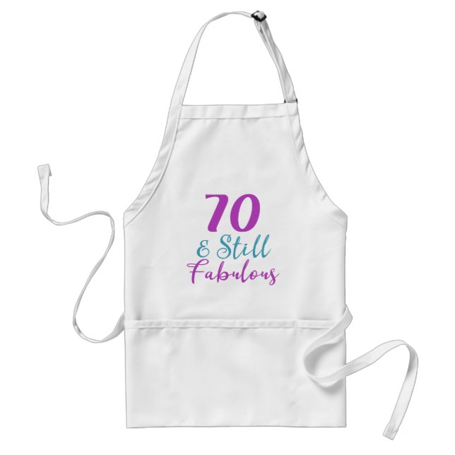 Tablier 70e anniversaire Toujours fabuleux (Devant)