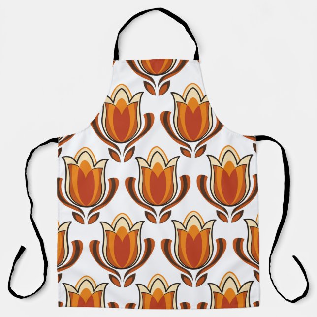 Tablier 70's retro pattern material illustration70s,1970,p (Recto)