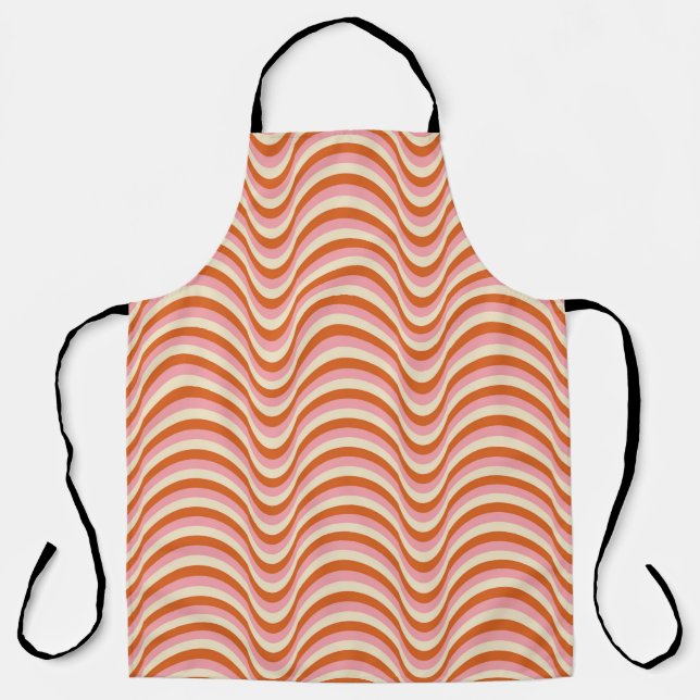 Tablier 70's Retro Seamless Pattern. 60s and 70s Aesthetic (Recto)