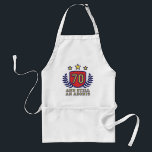 Tablier 70th Birthday<br><div class="desc">Funny 70th birthday,  70 and still an adonis,  t-shirts and gifts</div>
