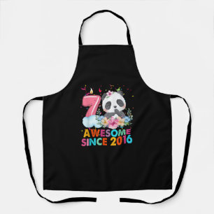 Tablier 7 Ancien Awesome depuis 2016 Panda 7e anniversaire