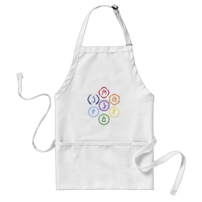 Tablier 7 chakras en cercle (Devant)