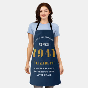 Tablier 80e anniversaire 1941 Blue Gold Lady's