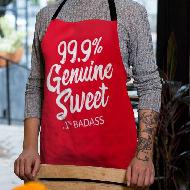 Tablier 99,9% Véritable Apron Doux .1% Badass (Créateur téléchargé)