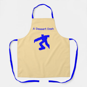 Tablier à créme Dash pour dessert sangles bleues