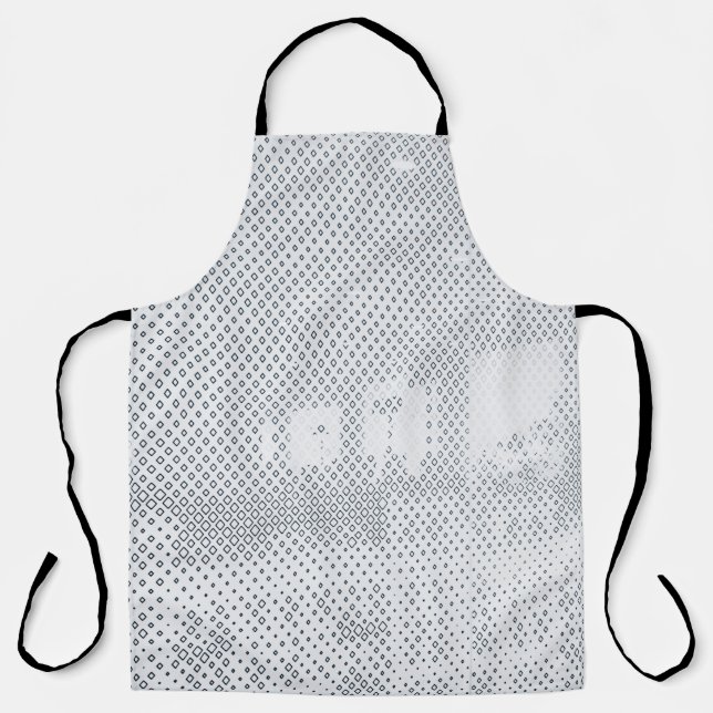 Tablier À damiers gris et blanc (Recto)