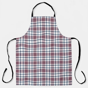 Tablier À damiers rétro gris motif gris clair