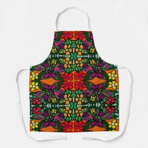 tablier à fleurs motif