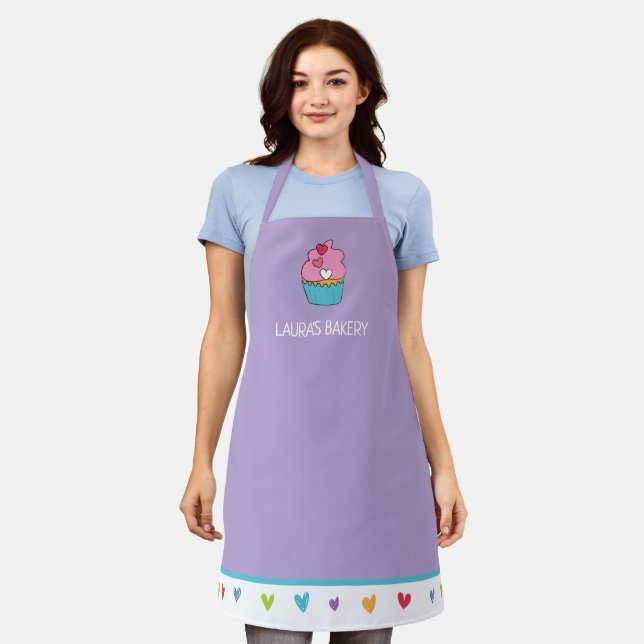 Tablier à gâteau personnalisé pour femmes (Porté)