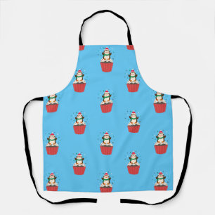 Tablier à gâteaux de Noël au pingouin fantaisiste