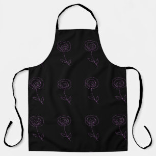 Tablier à impression totale rose Black Pink